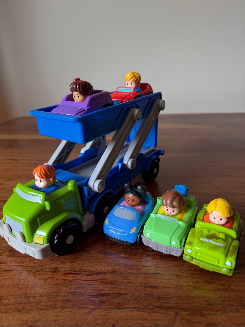 Bundle of Little People Wheelie Vehicles 6 Transport Truck